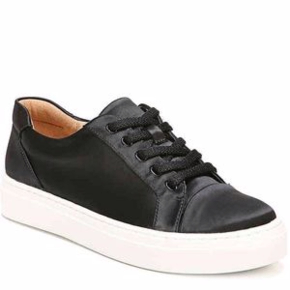 Naturalizer Shoes - Naturalizer | Black Satin Lace Up Cairo Sneakers